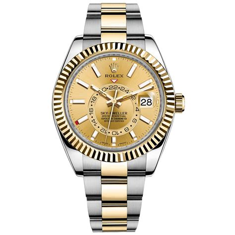 rolex sky dweller champagne dial